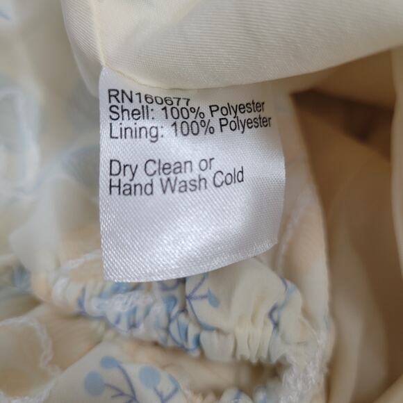 Adeirlina Summer in Tuscany Mini Dress size XS floral coquette milkmaid fairy - Picture 8 of 11